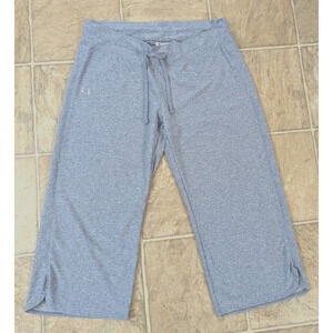 Under Armour sz M knit Pants or Leggings blues drawstring waist 4630